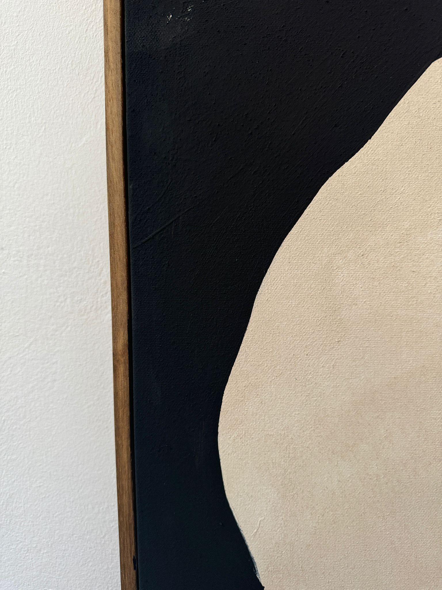 ABSTRACT  Gemälde Gestische Linien Dunkle Erde Spanische Künstlerin Alicia Gimeno, NEU im Angebot 3