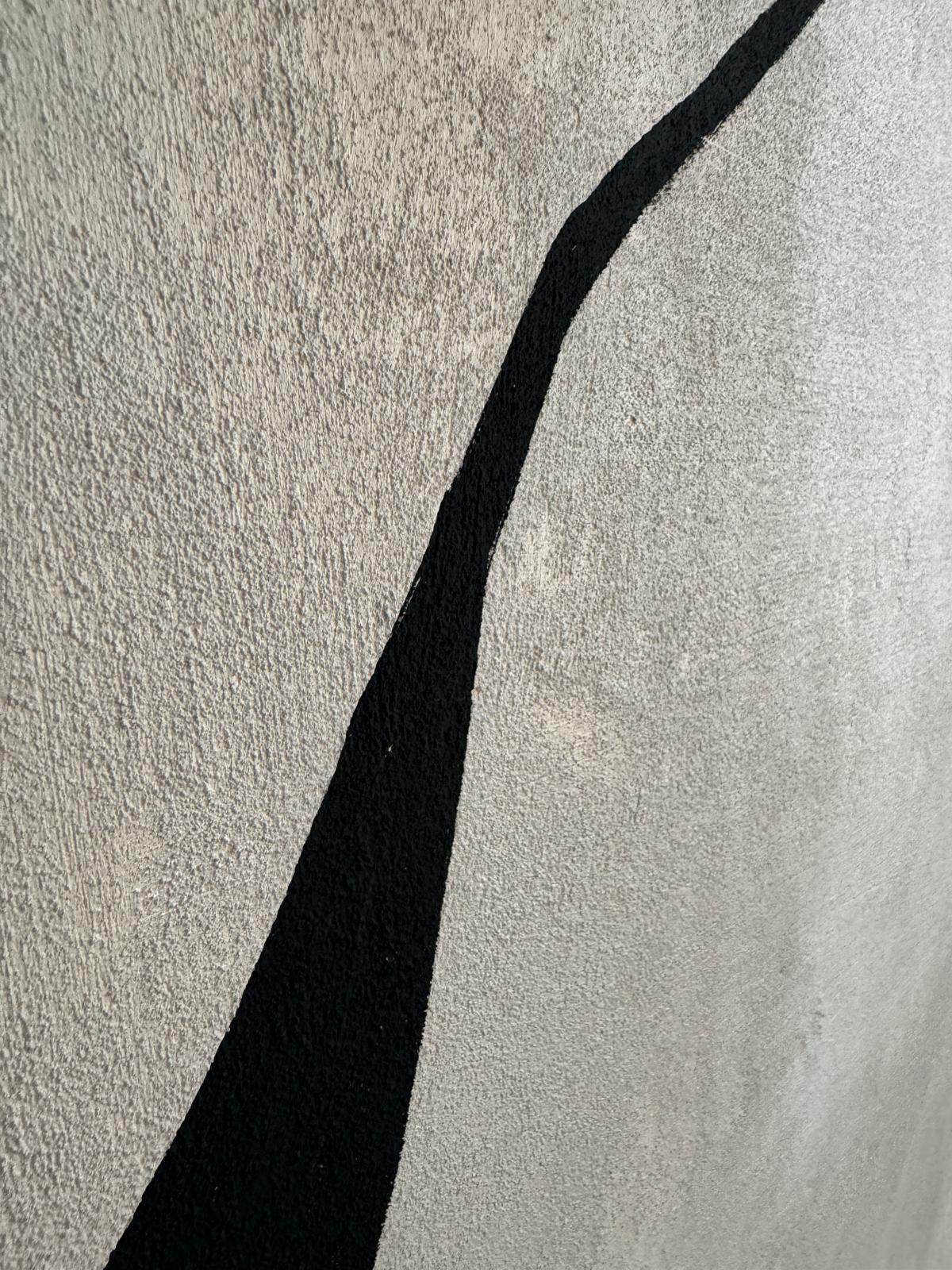 ABSTRACT  Gemälde Gestische Linien Dunkle Erde Spanische Künstlerin Alicia Gimeno, NEU im Angebot 3
