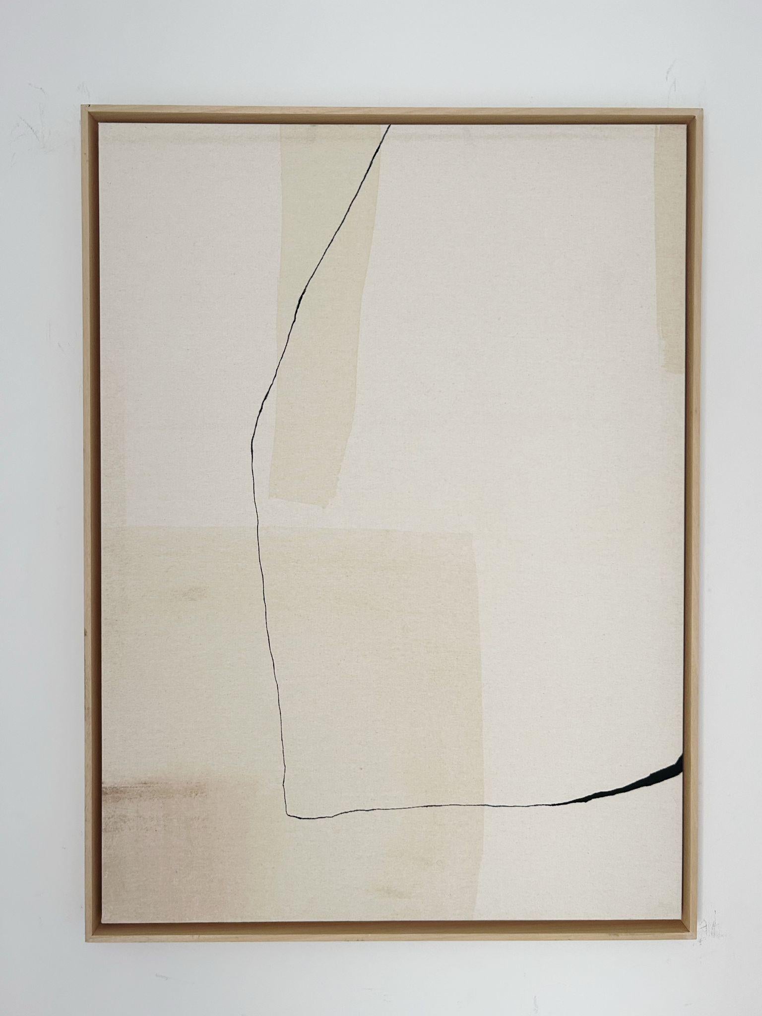 ABSTRACT Pittura minimalista con linee nere Artista spagnola Alicia Gimeno 2023 4