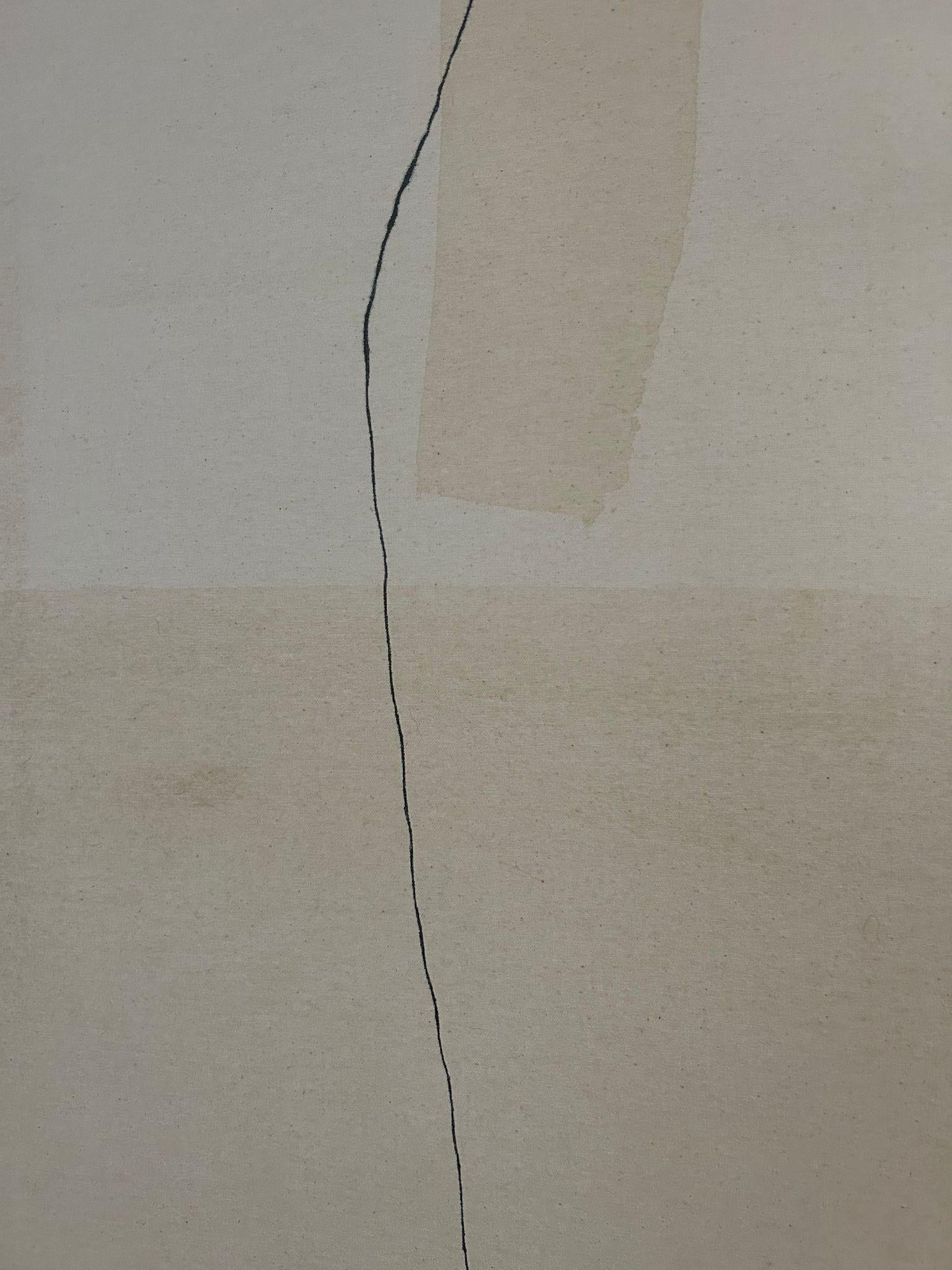 ABSTRACT Pittura minimalista con linee nere Artista spagnola Alicia Gimeno 2023 2