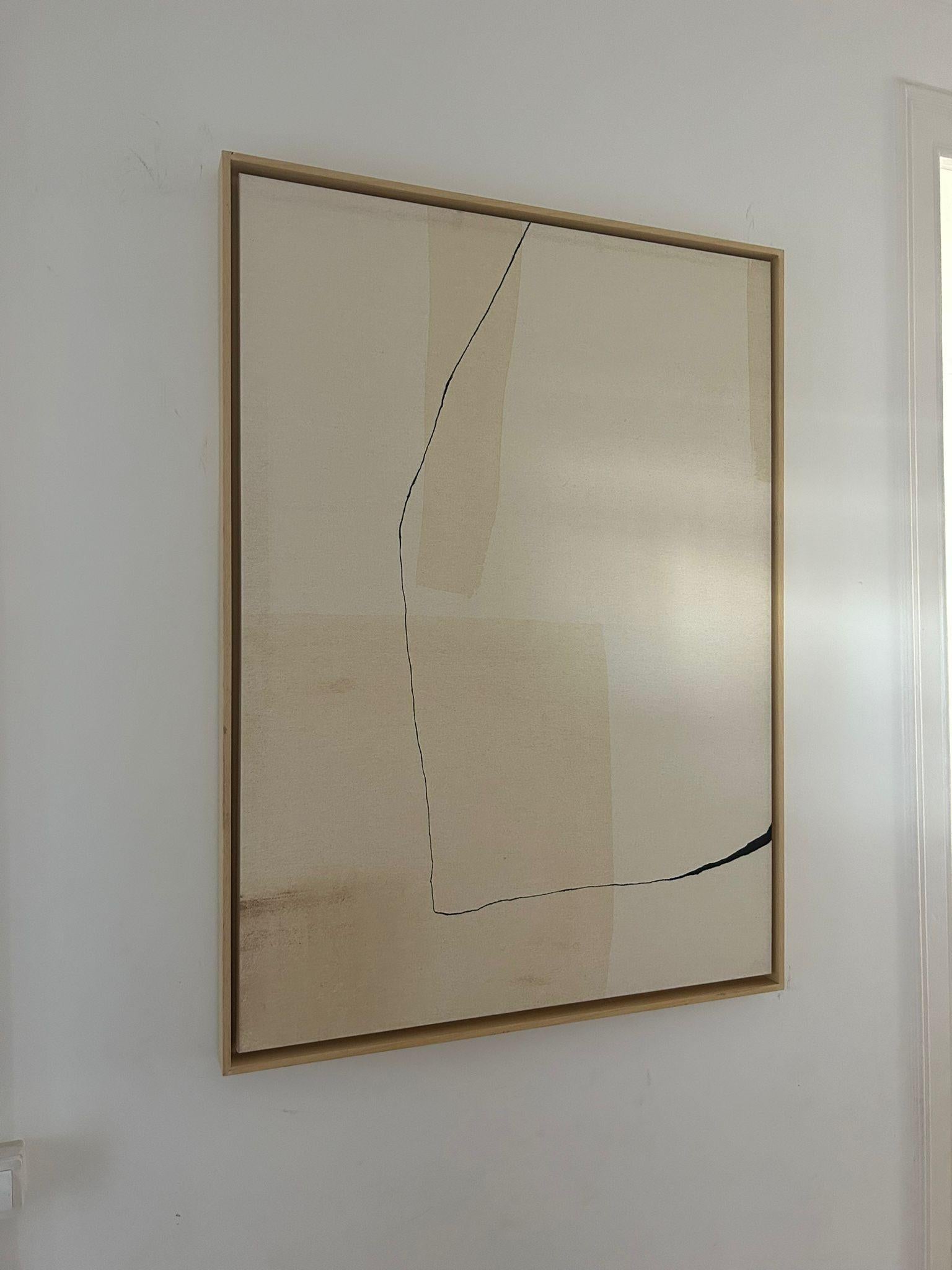ABSTRACT Pittura minimalista con linee nere Artista spagnola Alicia Gimeno 2023 3