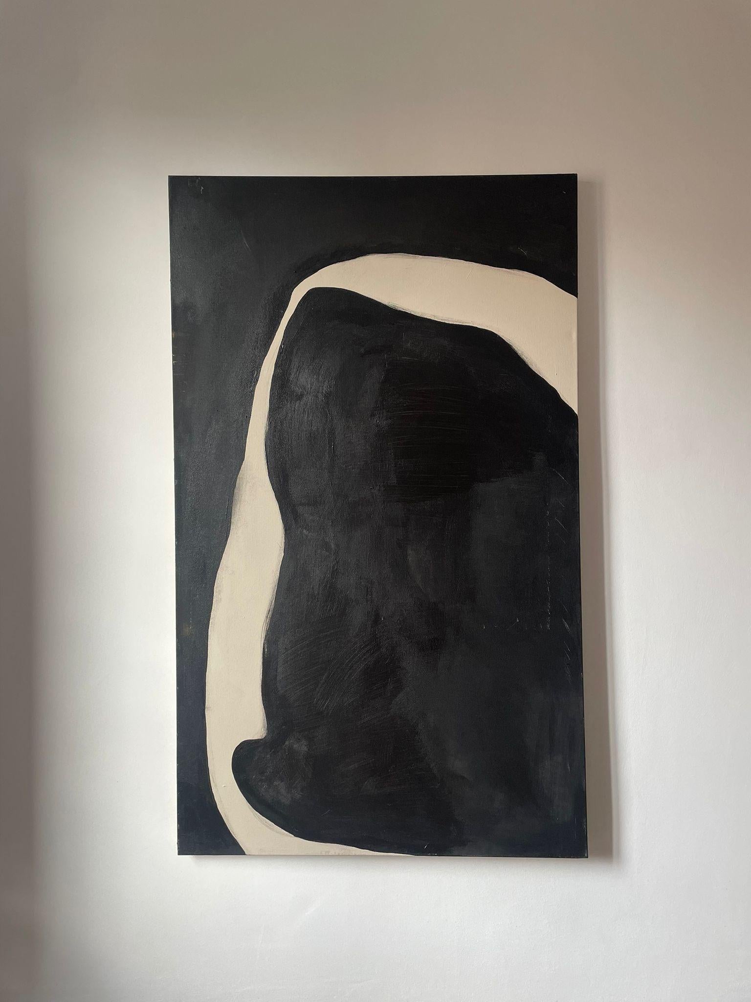 ABSTRACT Gemälde Spanische Schwarz-Weiß-Linien der Künstlerin Alicia Gimeno 2023, ABSTRACT im Angebot 5