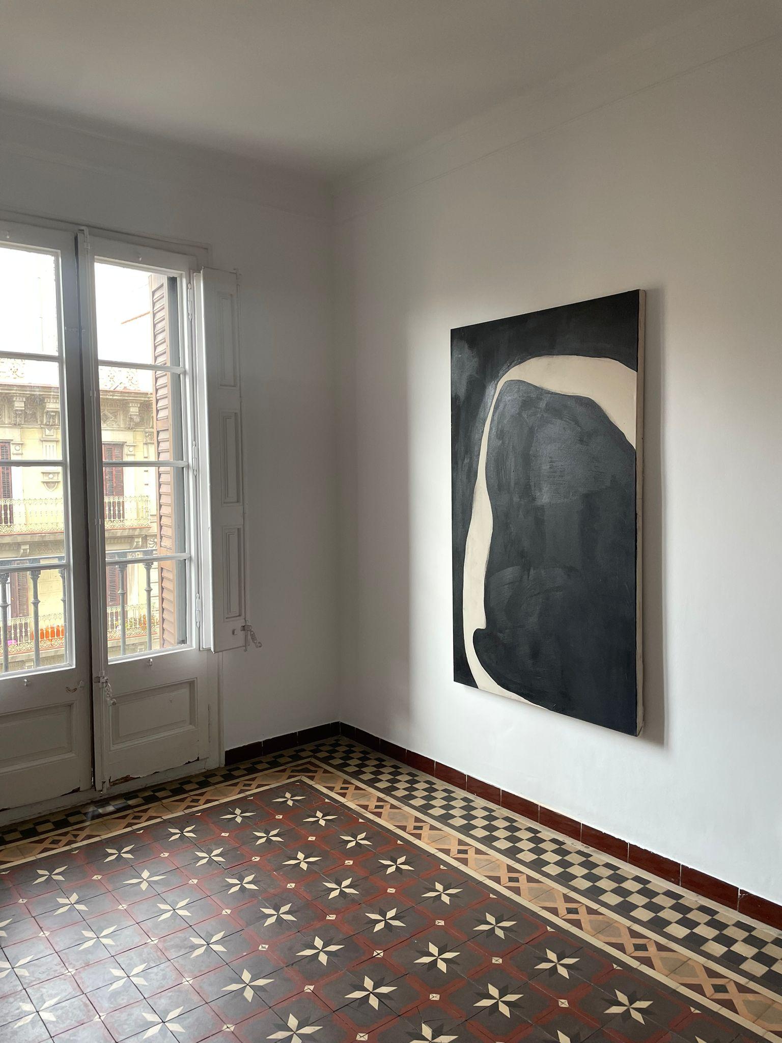ABSTRACT Gemälde Spanische Schwarz-Weiß-Linien der Künstlerin Alicia Gimeno 2023, ABSTRACT im Angebot 6