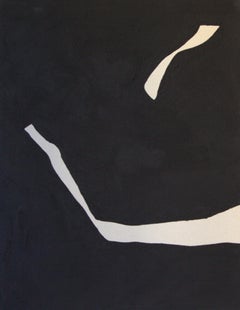 ABSTRACT Peinture espagnole Lignes noires et blanches Artistics Alicia Gimeno 2023