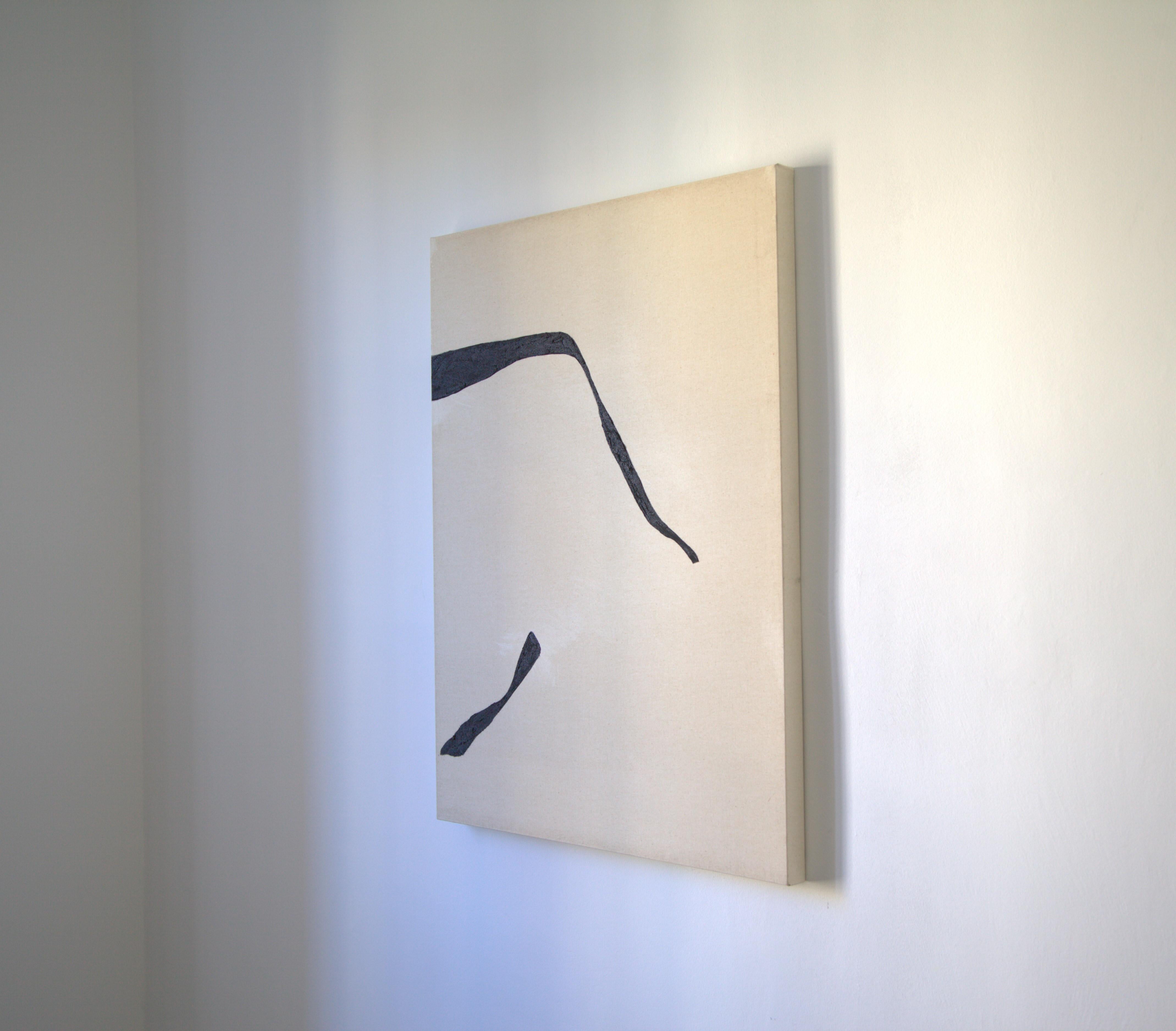 Alicia Gimeno ABSTRACT Pintura Textura Líneas Negras Artista Española