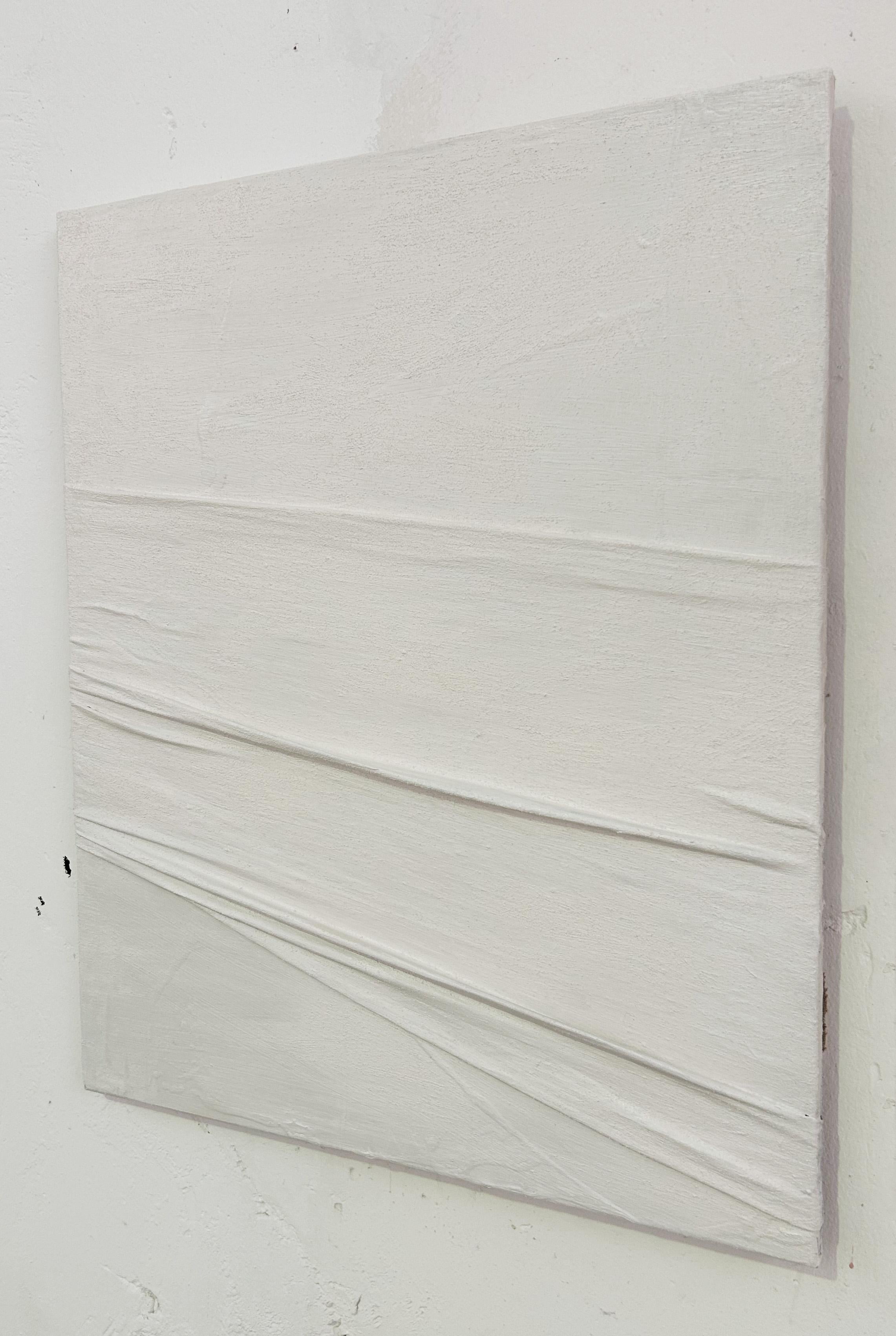 ABSTRACT White Artwork Contemporary Spanish Artist Alicia Gimeno 2024 For Sale 1