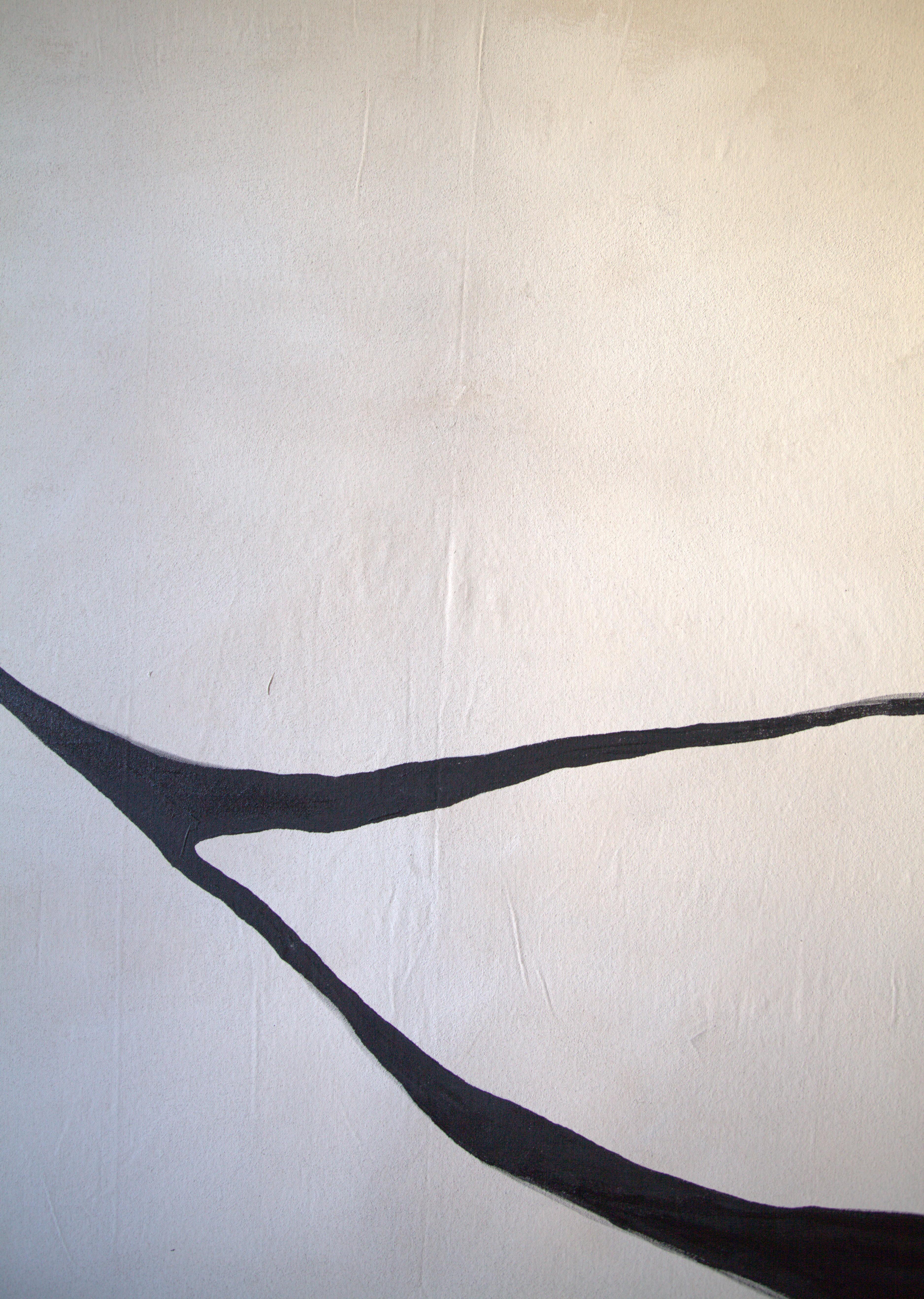 Œuvre d'art abstraite contemporaine Black Lines d'Alice Gimeno 2023 - Painting de Alicia Gimeno