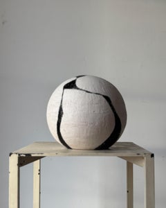 ABSTRACT Scultura in ceramica bianca e nera dell'artista spagnola Alicia Gimeno 2024 NUOVO!