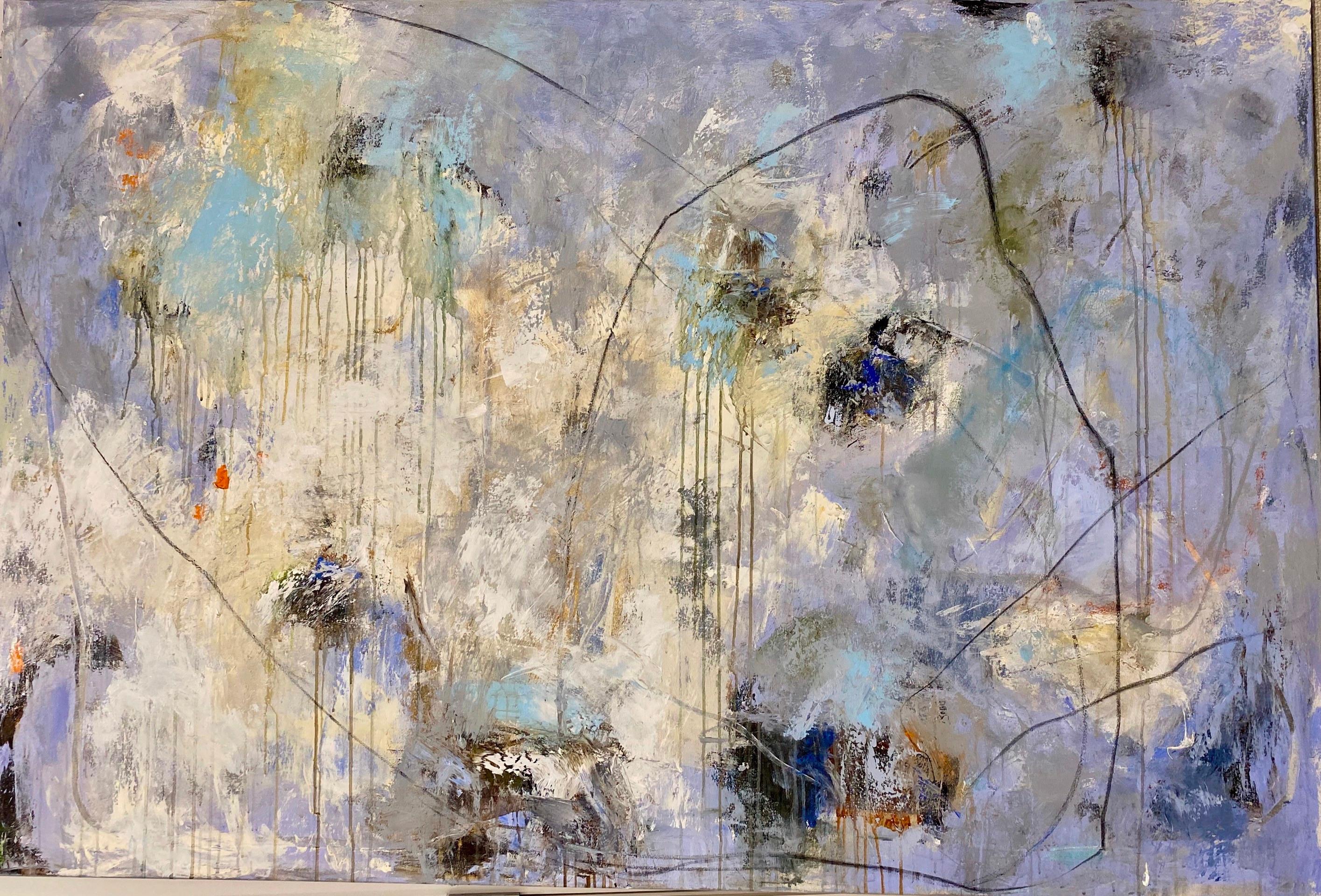 Alicia Gitlitz Abstract Painting - Around The World
