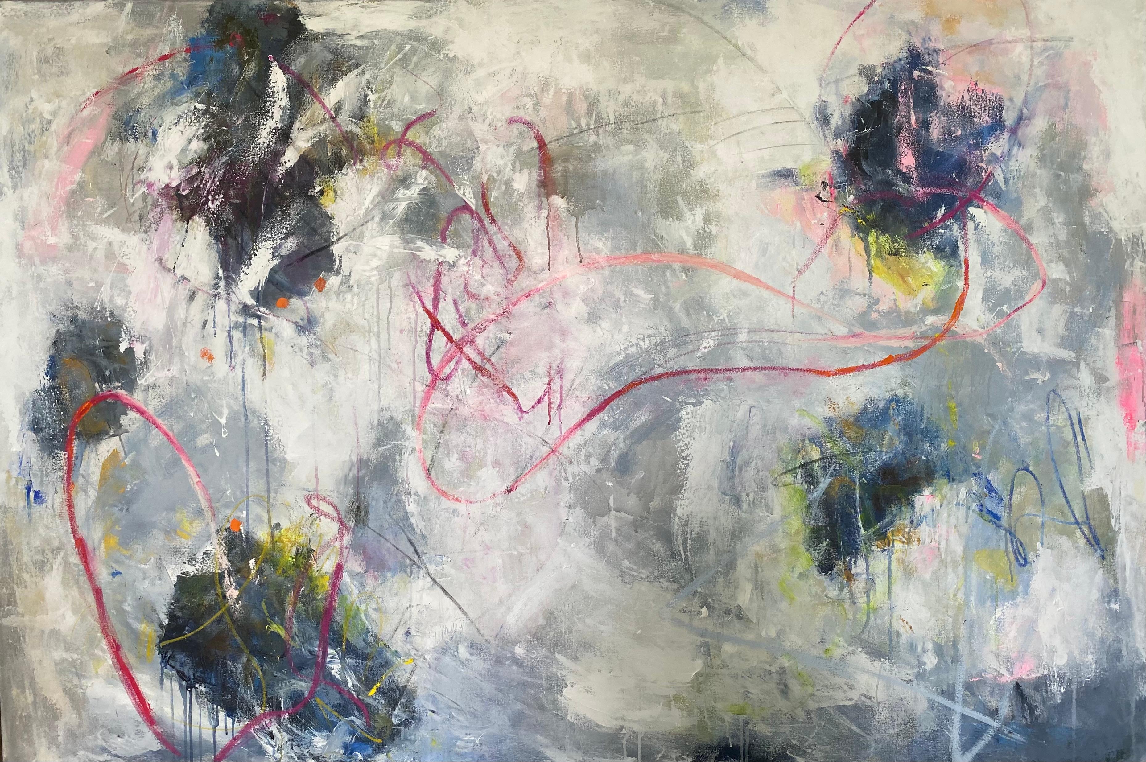 Alicia Gitlitz Abstract Painting - Somewhere