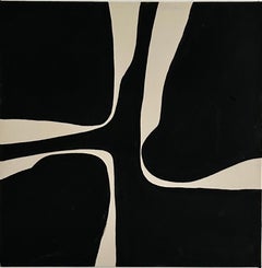 ABSTRACT Gemälde Textur Schwarz-Weiß-Gemälde minimalistisch neu