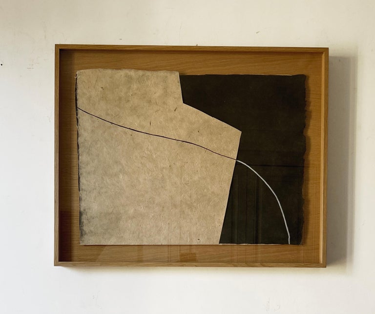 Alicia GR - ABSTRACT Handmade paper. Black and white. minimal. Untitled ...