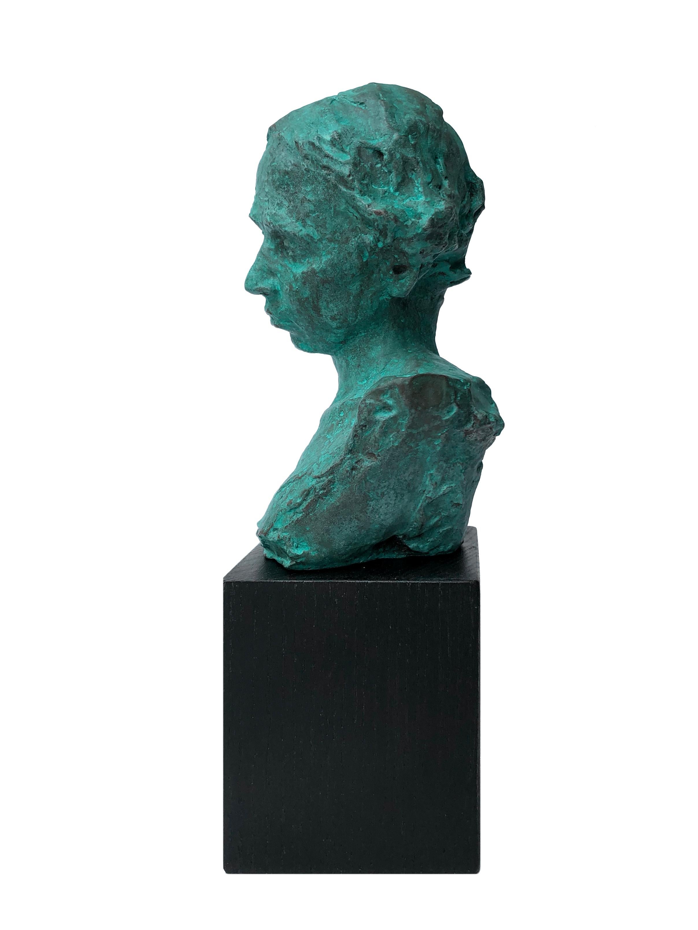 Provenance
Acquired by the gallery directly from the artist

Artist Statement
“This seven-inch portrait bust is the subject of an ongoing project to experiment with surface treatments and presentation. The first casting was an artists' proof which