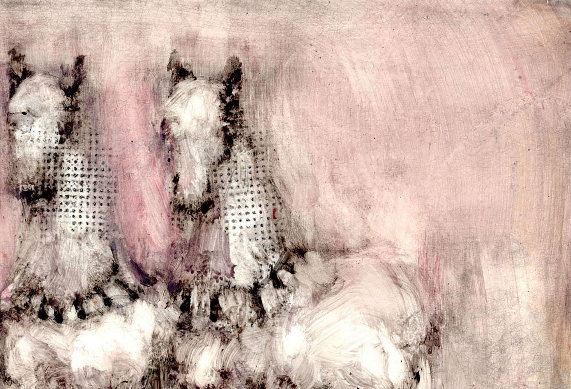 4 Caballos - Painting Contemporáneo de Alicia Rothman