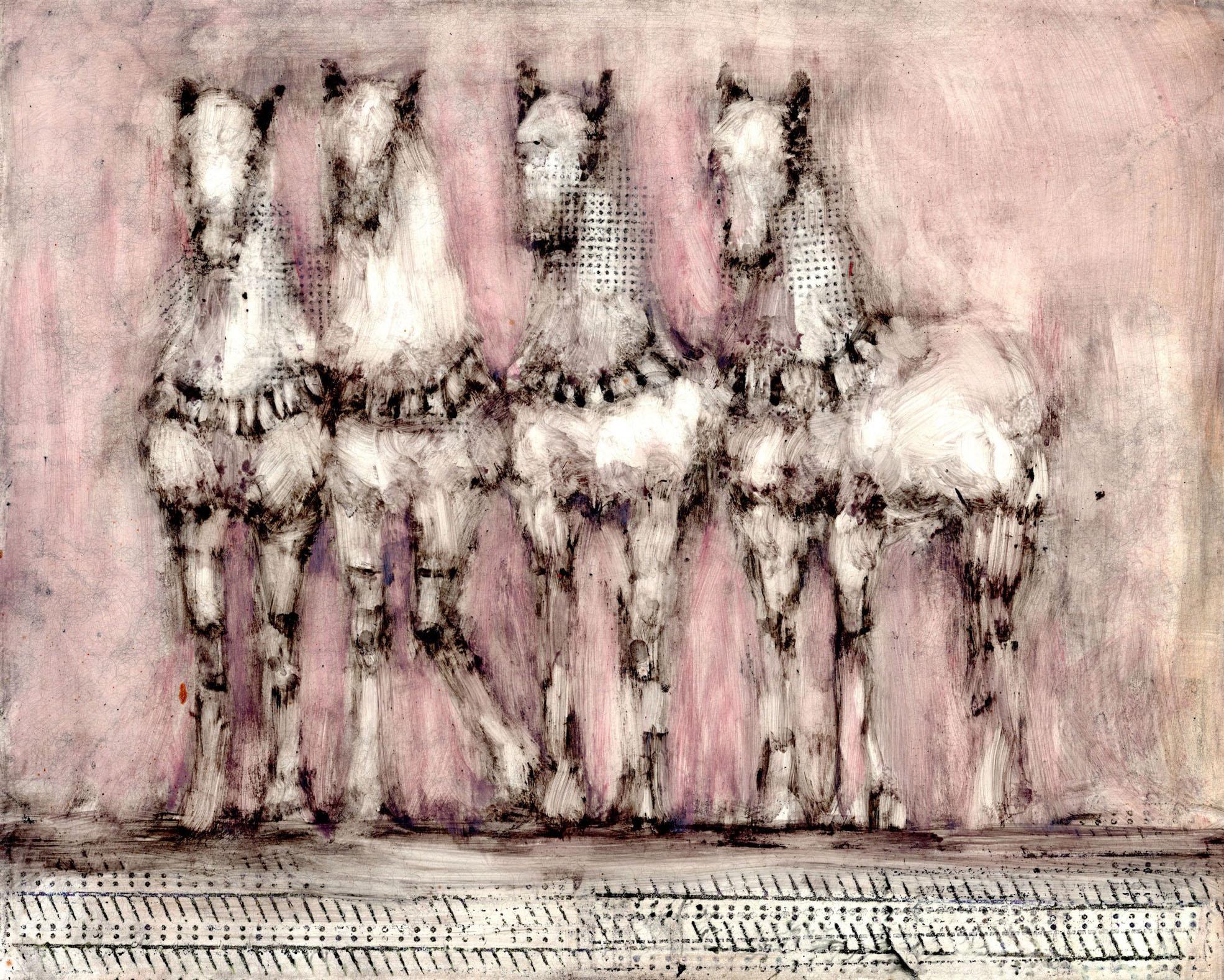 Animal Painting de Alicia Rothman - 4 Caballos