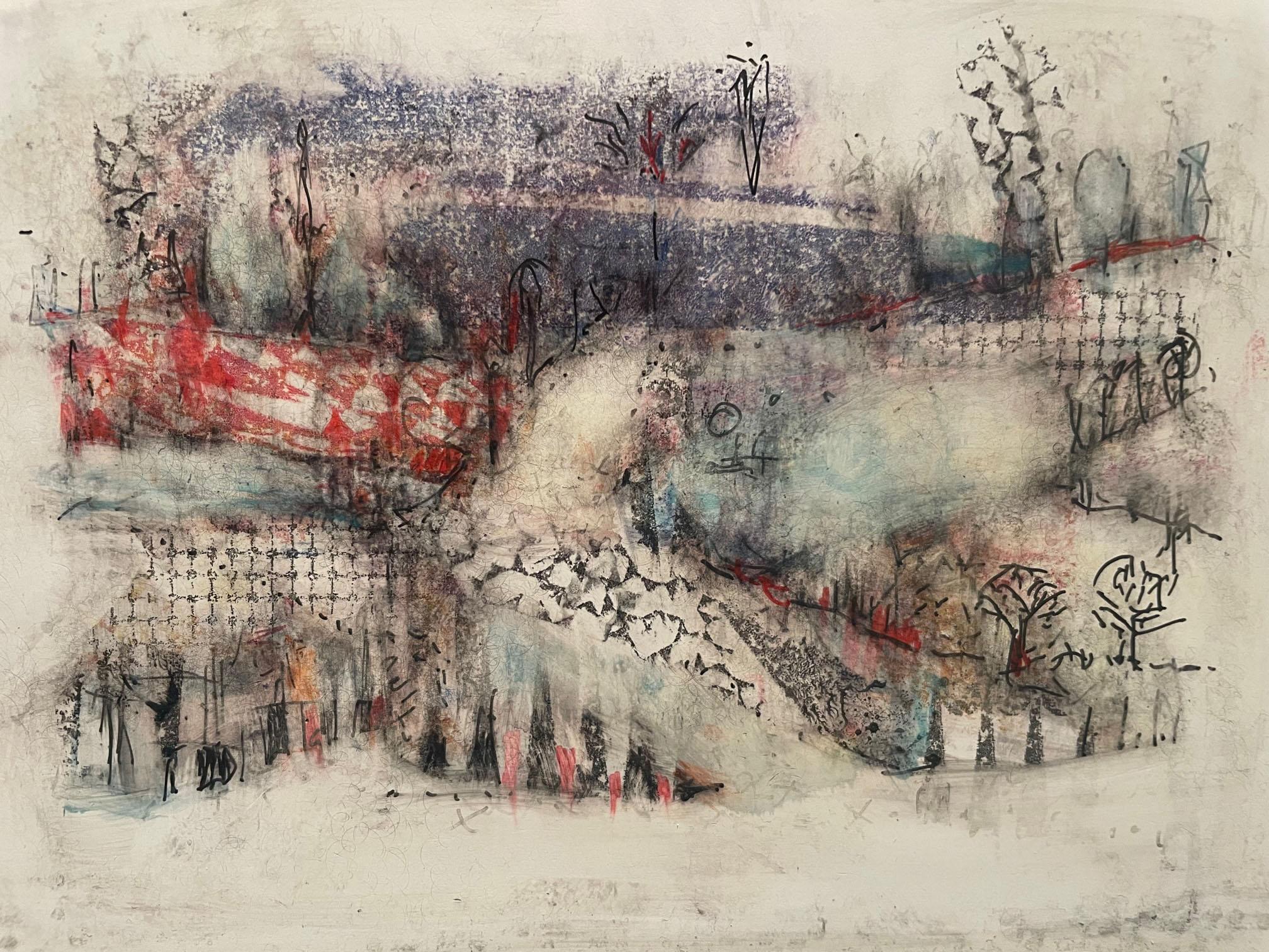 Landscape Painting de Alicia Rothman - Raya Azul Cielo