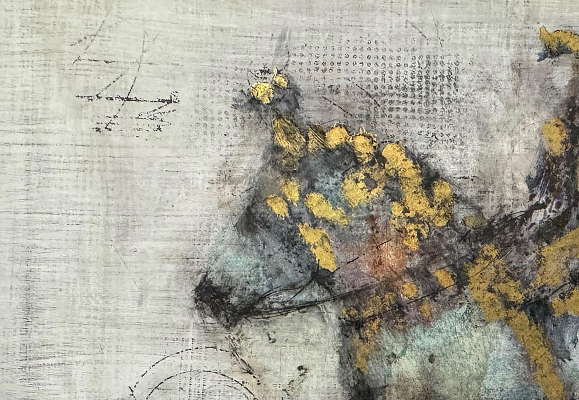 Cheval d'Or - Contemporary Painting by Alicia Rothman