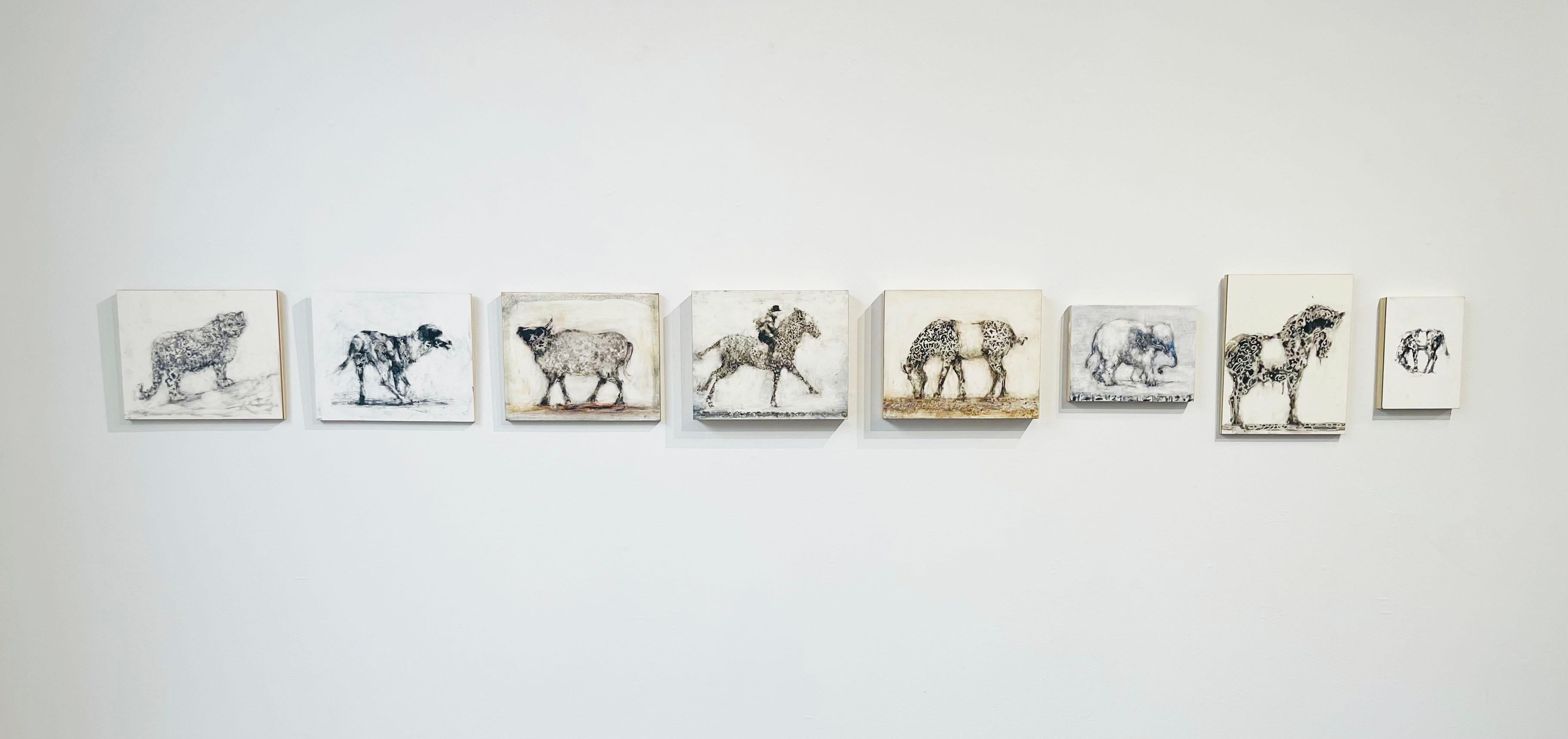 Stoli - Animal Painting Gris de Alicia Rothman