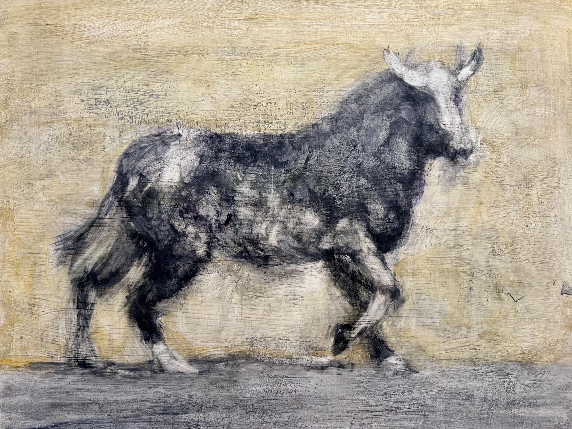 Animal Painting de Alicia Rothman - Toro de verano