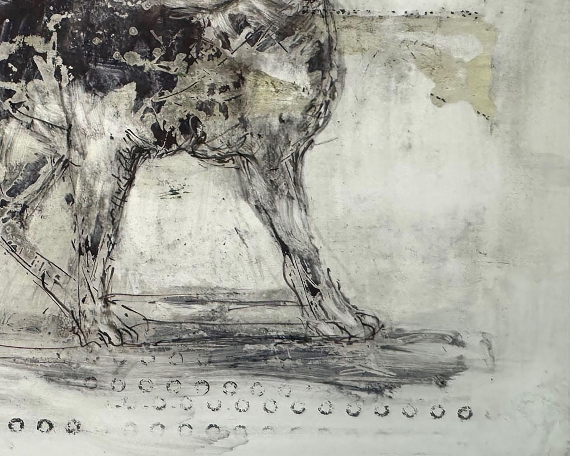 Perro que gira - Painting Contemporáneo de Alicia Rothman