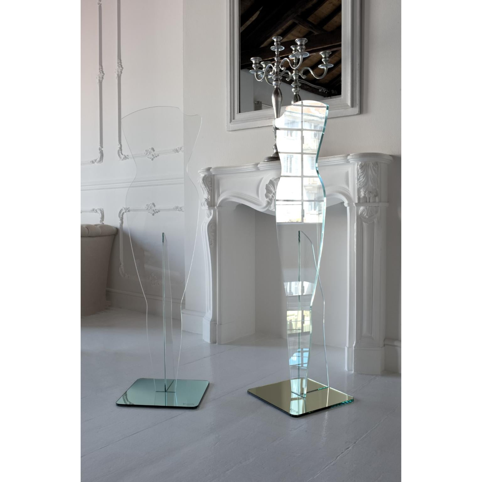 Alida Gold Mirror Valet Stand by VUUN ITALIA In New Condition For Sale In Geneve, CH