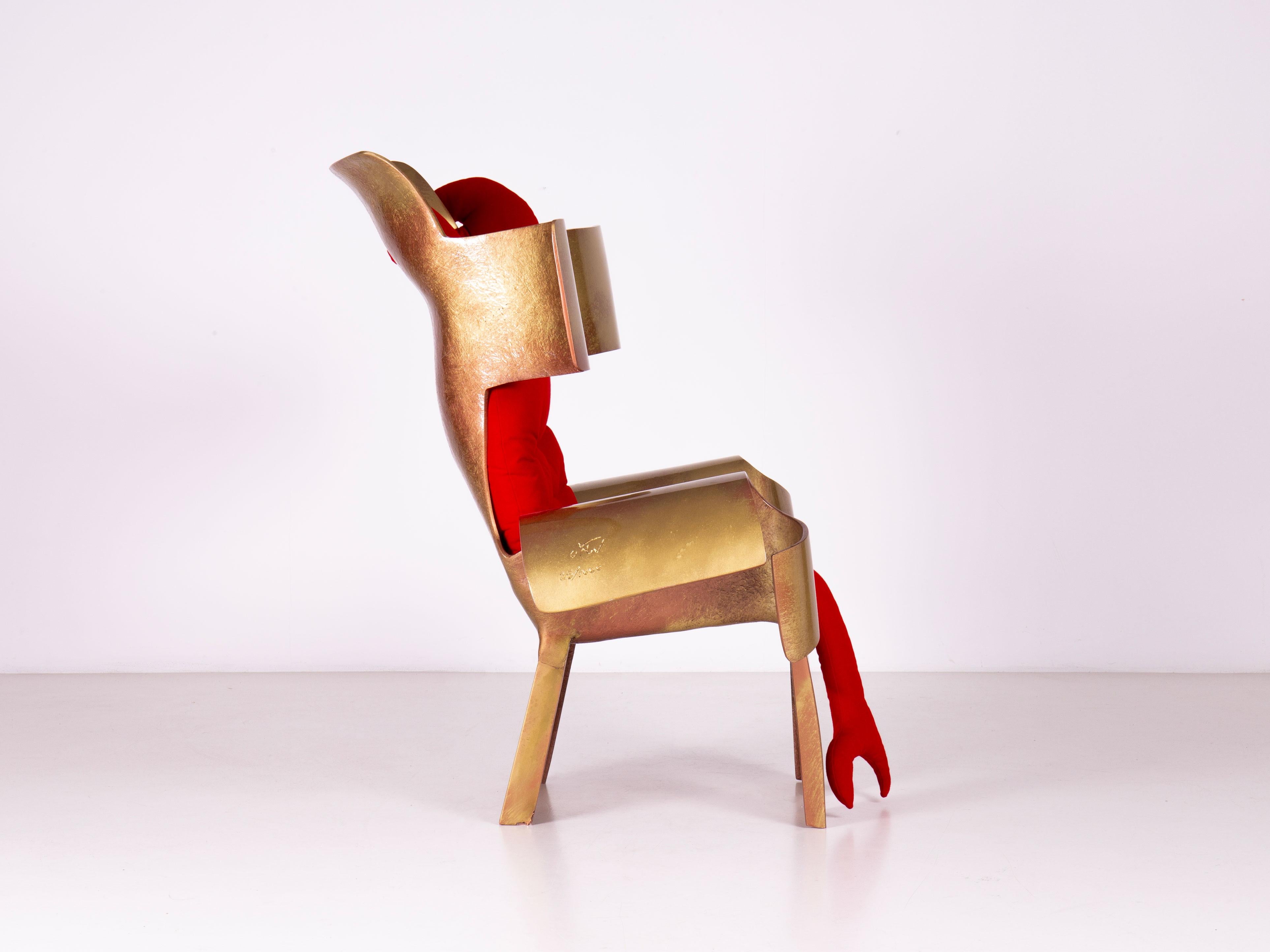 Italian Alidor resin armchair by Roberto Matta For Sale