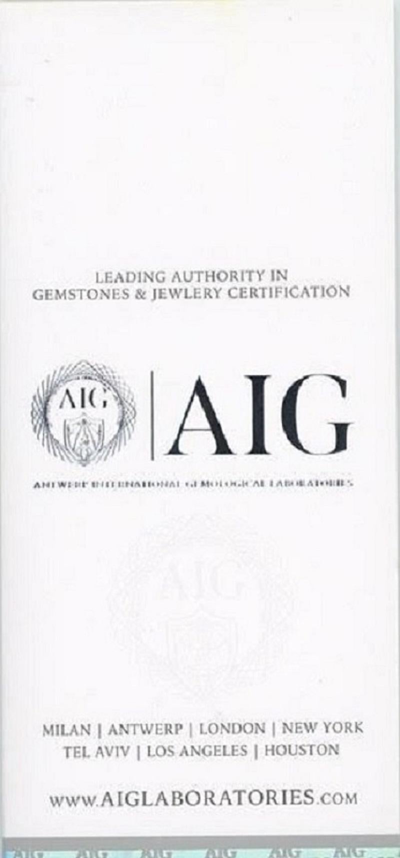 Alien Design 18K White Gold Diamond Ring 0.84 Ct Natural Diamonds, AIG Cert 4