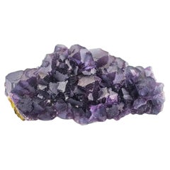 Alien Eye Purple Fluorite Crystal Cluster On Matrix From Pakistan