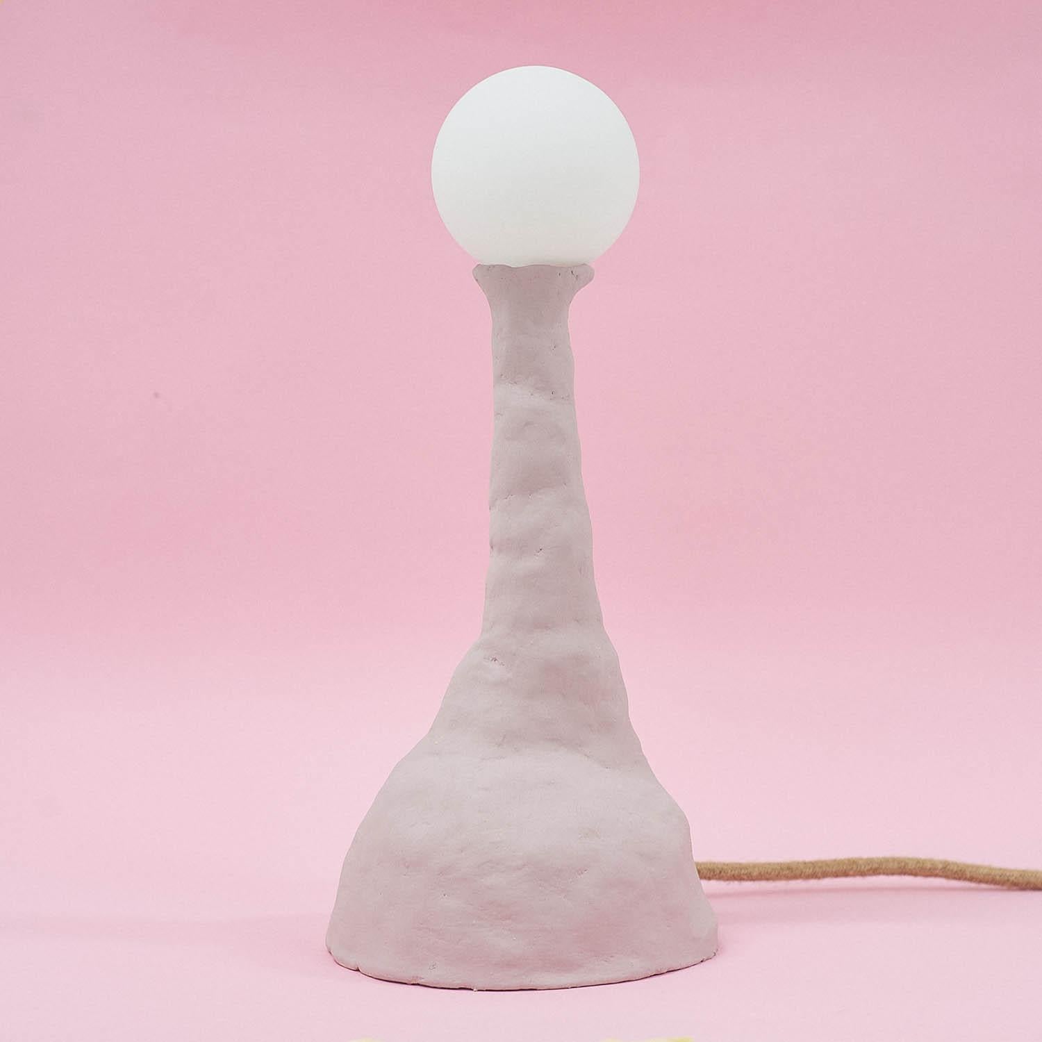 Alien lamp by Siup Studio.
Dimensions: D21 x W21 x H45cm
Materials: glass and ceramics.

All our lamps can be wired according to each country. If sold to the USA it will be wired for the USA for instance.

Siup is a small design studio based in