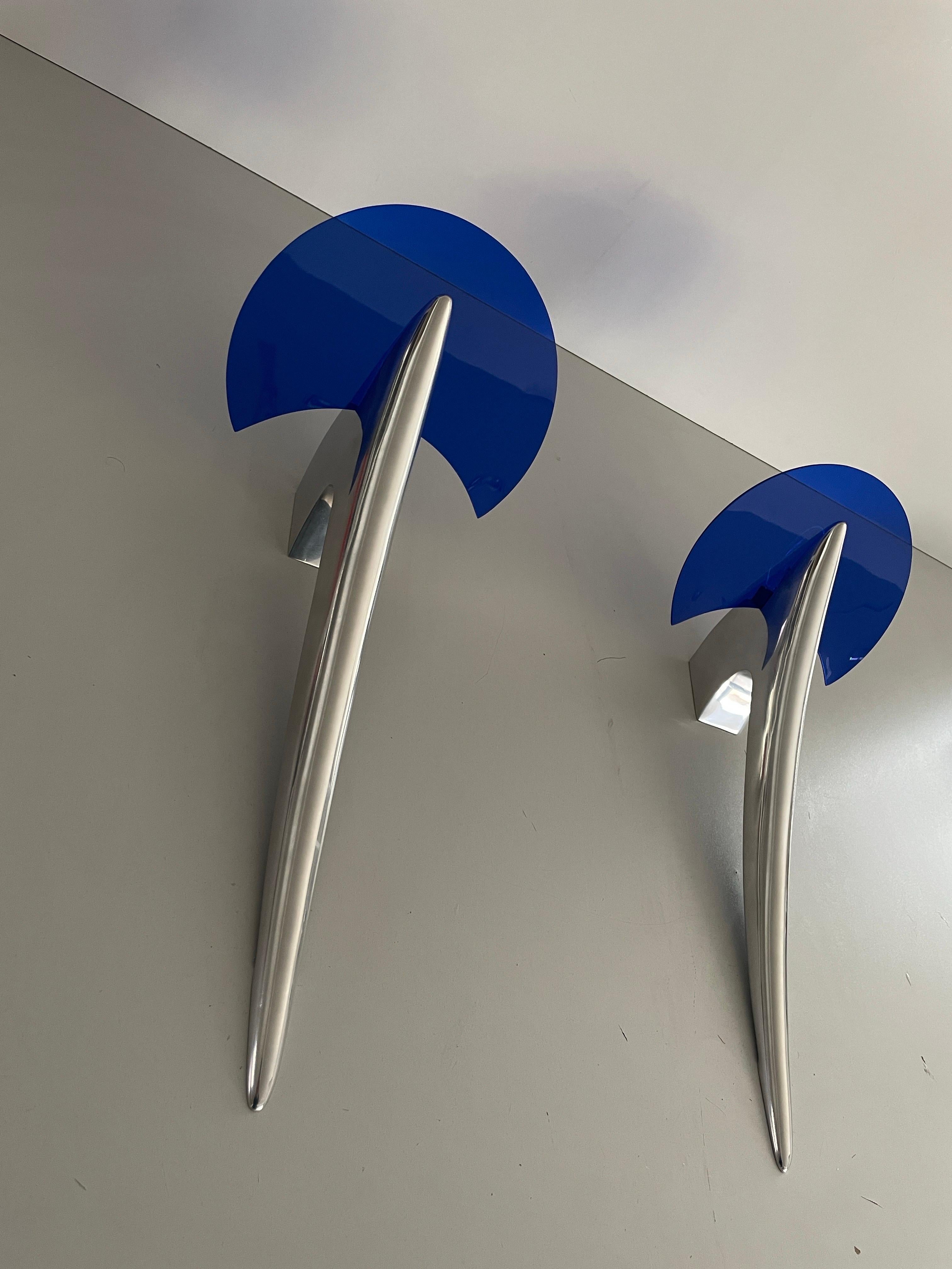 Alien-Wandleuchter von Joan Auger für Taller Uno Metalarte, 1980er Jahre, Spanien (Glas) im Angebot