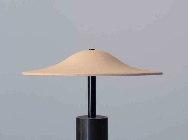 Contemporary Alien Table Lamp by In Common With with Ceramic Shade in Tan or Terracotta For Sale