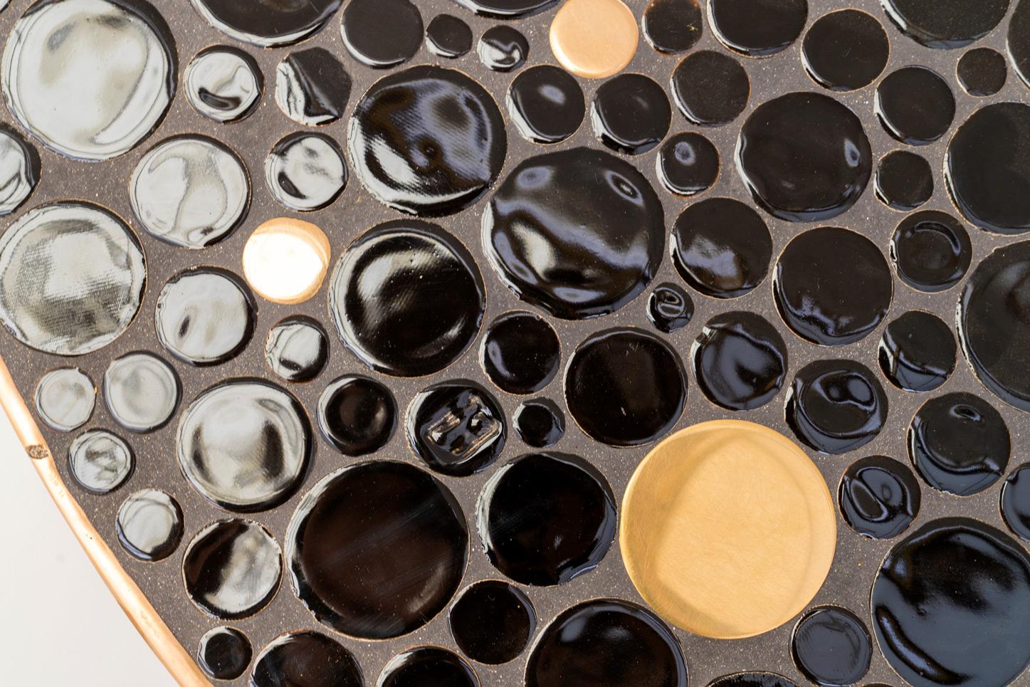 Contemporary Aliette Vliers ceramic coffee table from Belgium