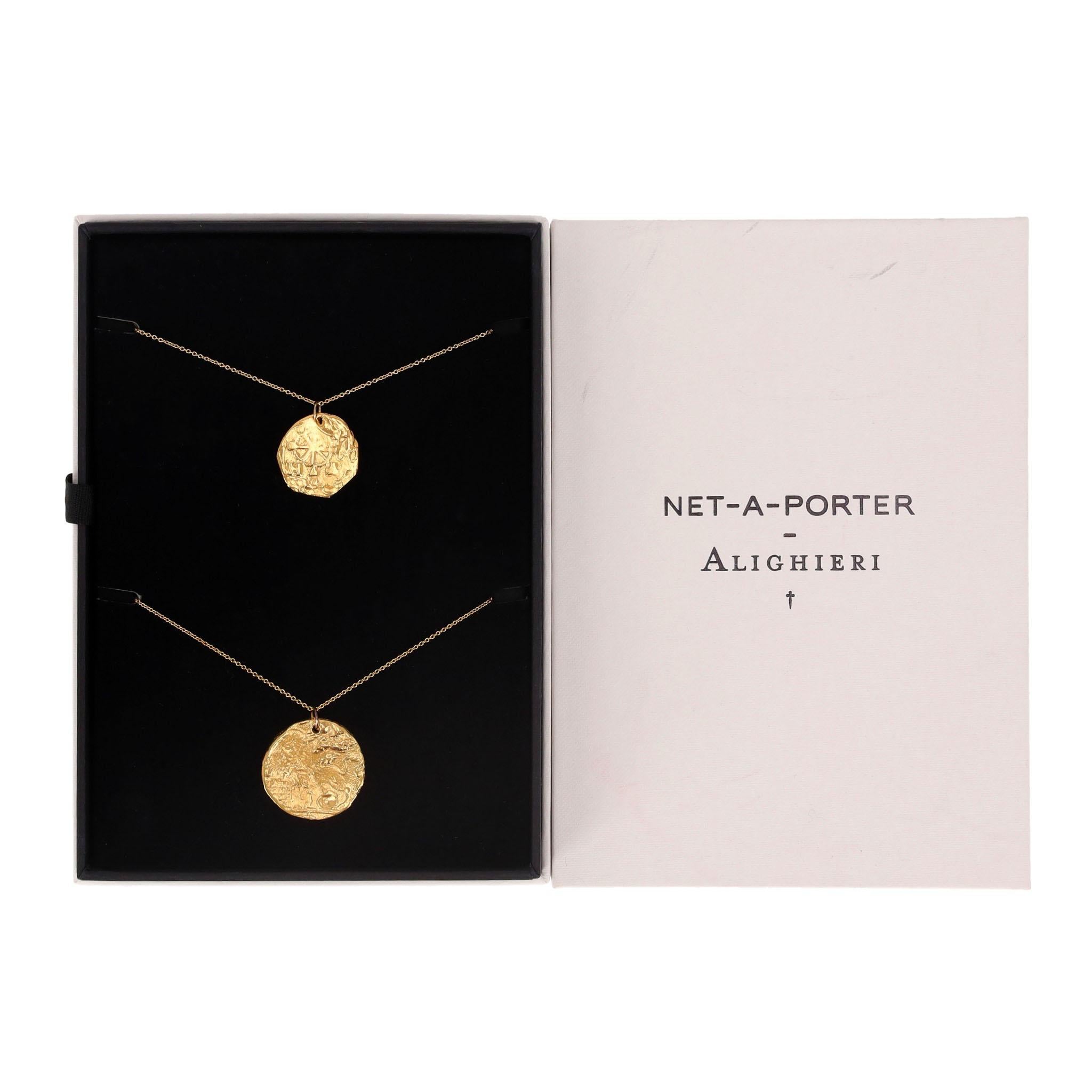 Alighieri Two Medallion Necklaces - The Winged Lion & North Star

Box set of two necklaces with pendants depicting the lion & star.

No 1/20

Rrp approx £500

Size -  Necklace 1 = Chain Length 40cm, Medallion 2cm

           Necklace 2 = Chain