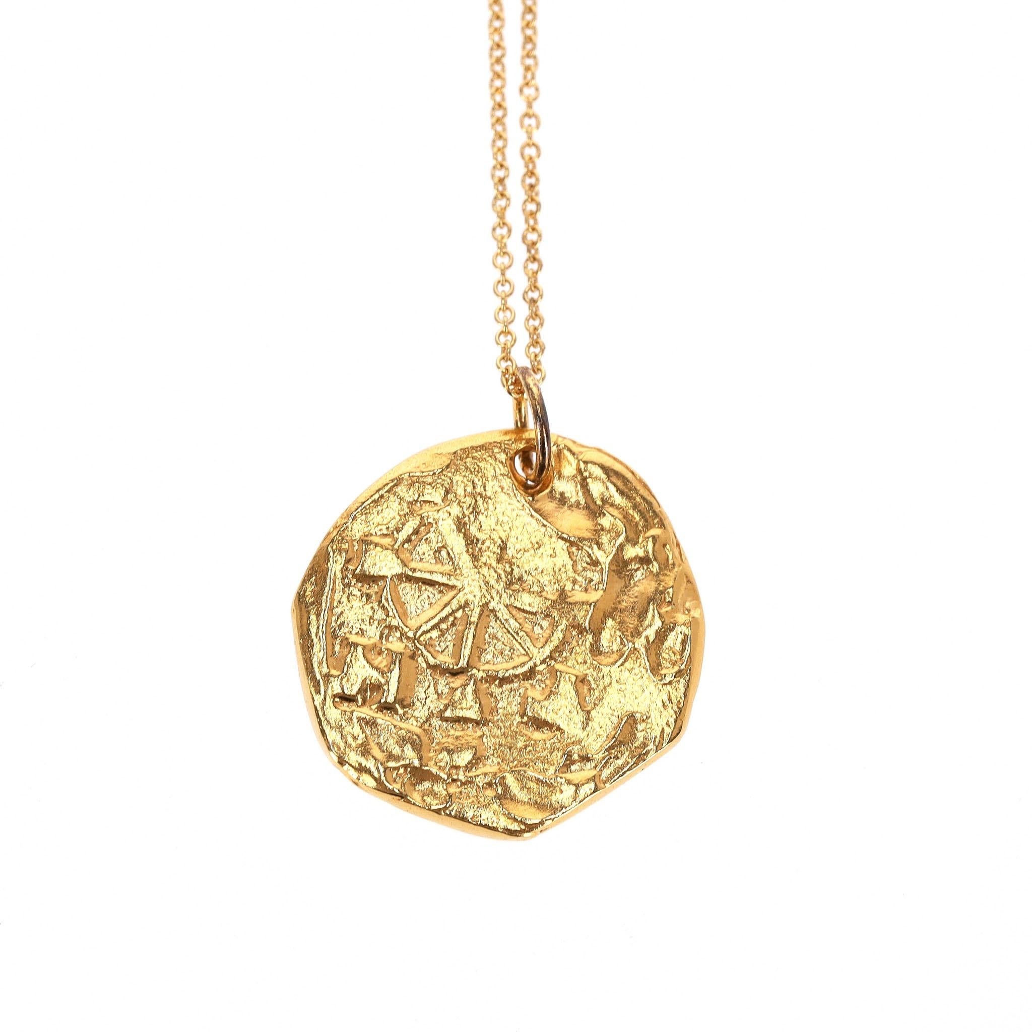 Alighieri Two Medallion Necklaces - The Winged Lion & North Star In Good Condition In London, GB