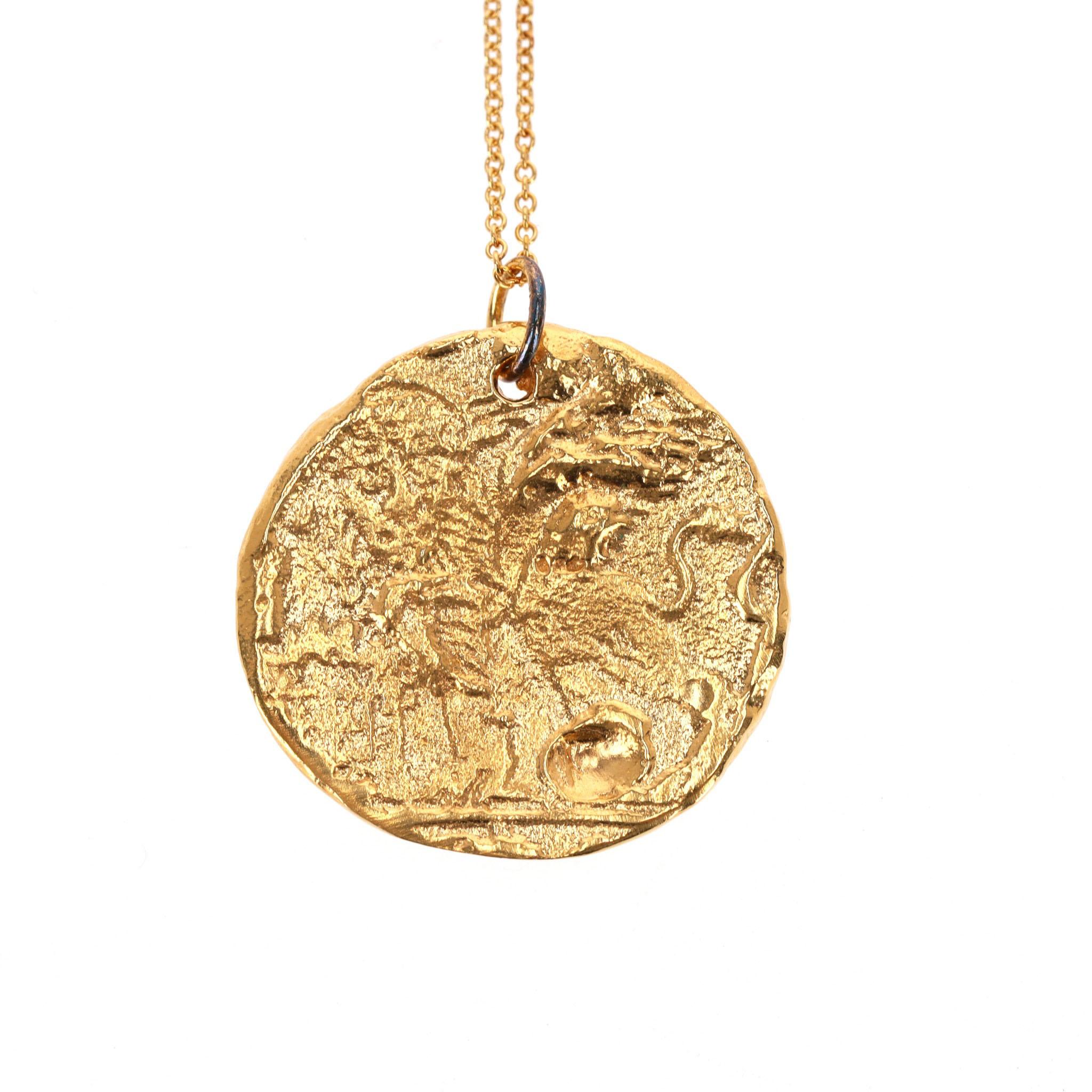 Women's Alighieri Two Medallion Necklaces - The Winged Lion & North Star