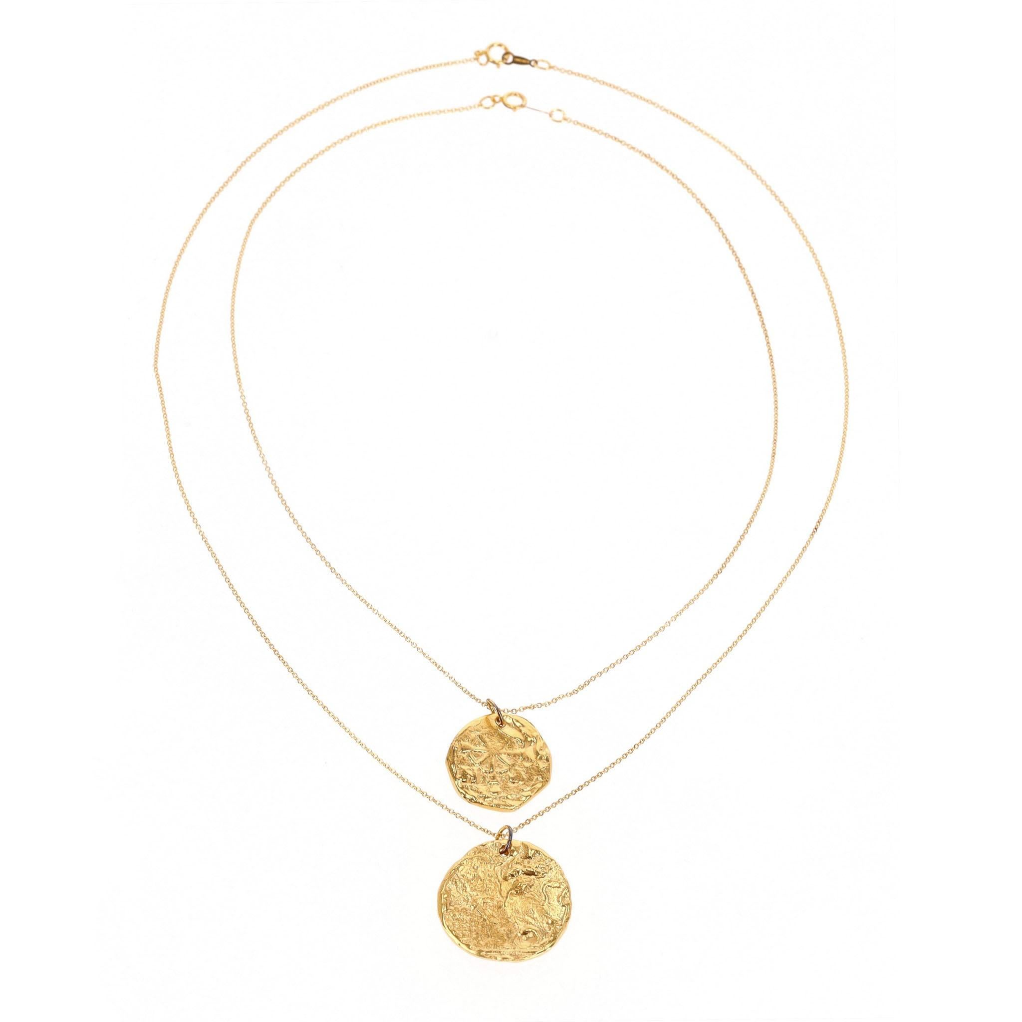 Alighieri Two Medallion Necklaces - The Winged Lion & North Star 3