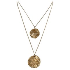 Alighieri Two Medallion Necklaces - The Winged Lion & North Star