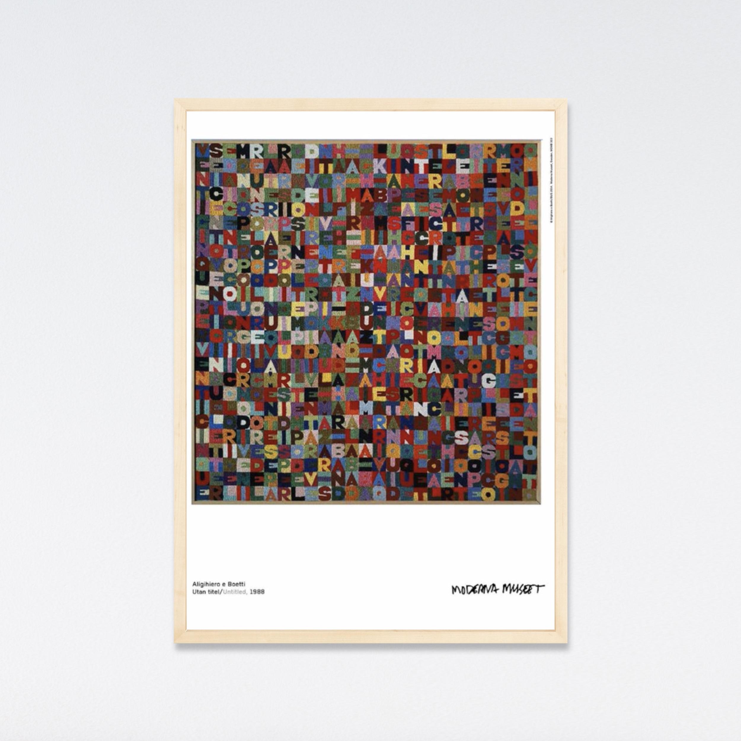 Alighiero Boetti, 2014 Poster del museo 4
