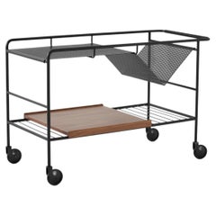 Alima NDS1 Trolly Black Matte Steel/Walnut, by Note Design Studio for &Tradition