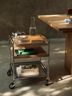 Carrito Alima NDS2 en cromo y roble, de Note Design Studio para &Tradition