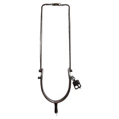Alina Alamorean Love Spur XIXth Century Necklace Black Silver