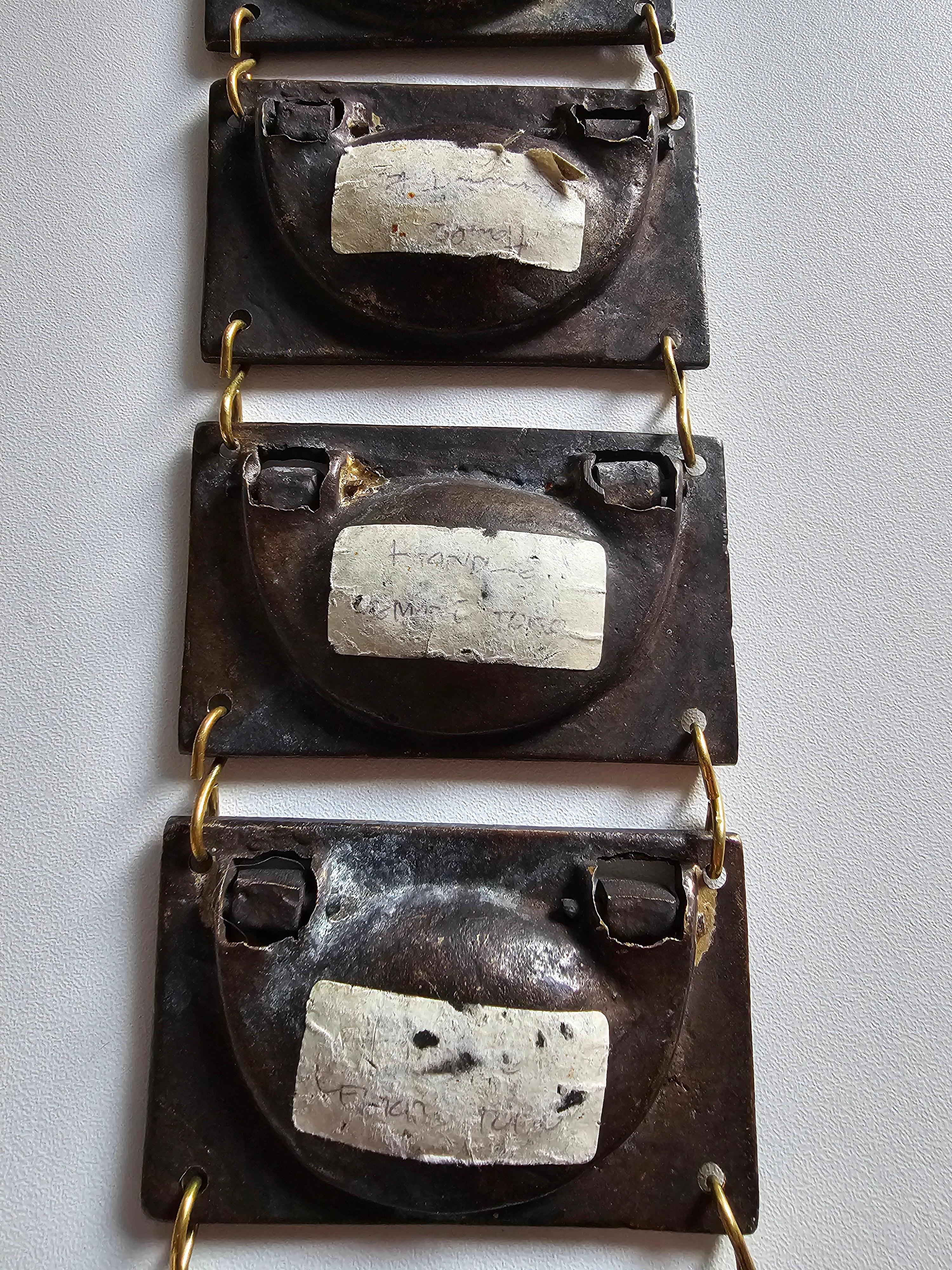 Alina Alamorean Secret Drawers - Collana contemporanea in ottone e turchese in vendita 4