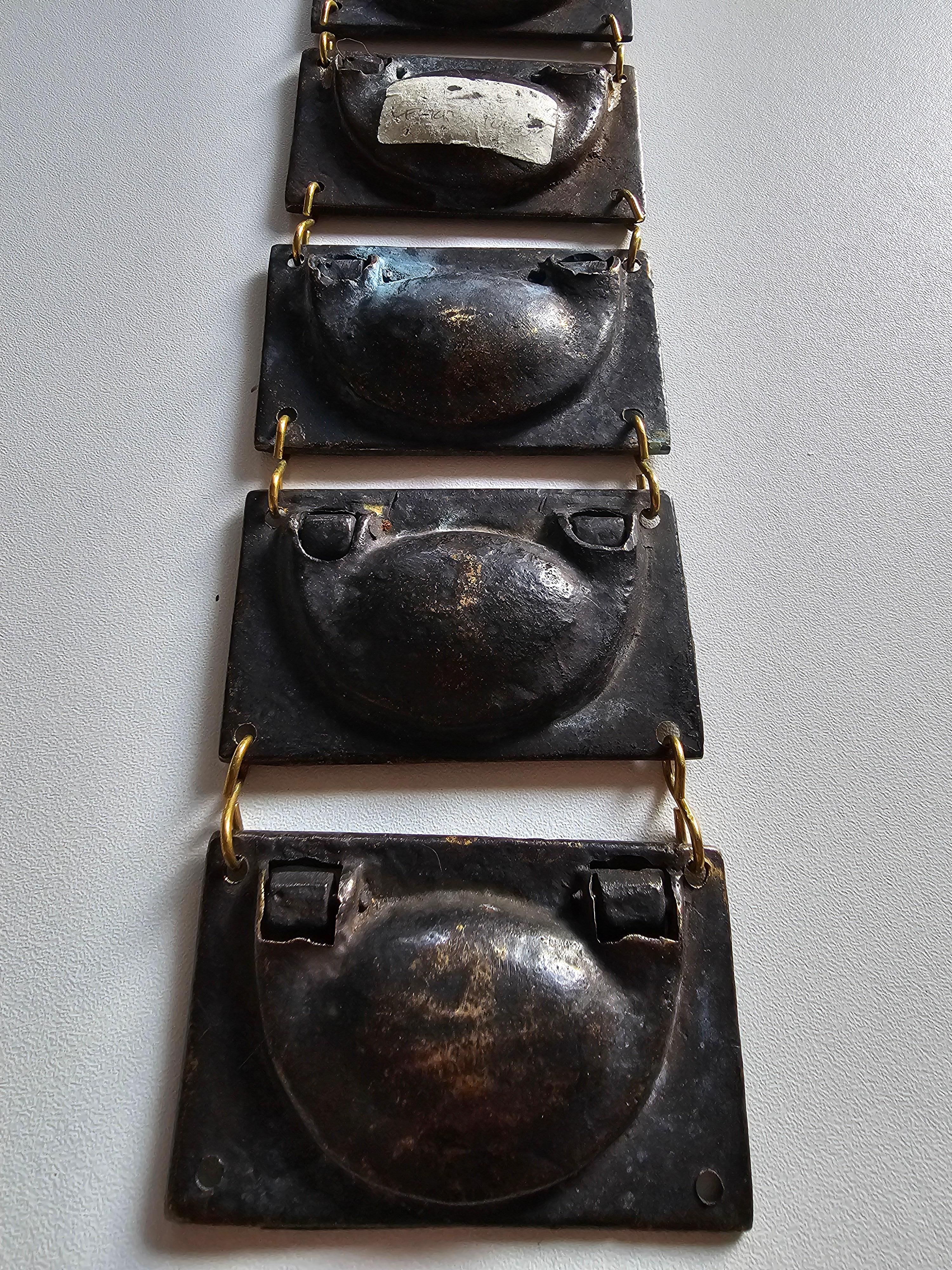 Alina Alamorean Secret Drawers - Collana contemporanea in ottone e turchese in vendita 5