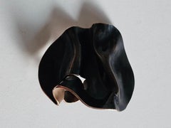 Alina Alamorean Veins of Love Sculptural Contemporary Ring Black Bronze