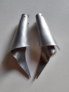 Alina Alamorean Victory Sculptural Contemporary Statement Earrings Aluminium