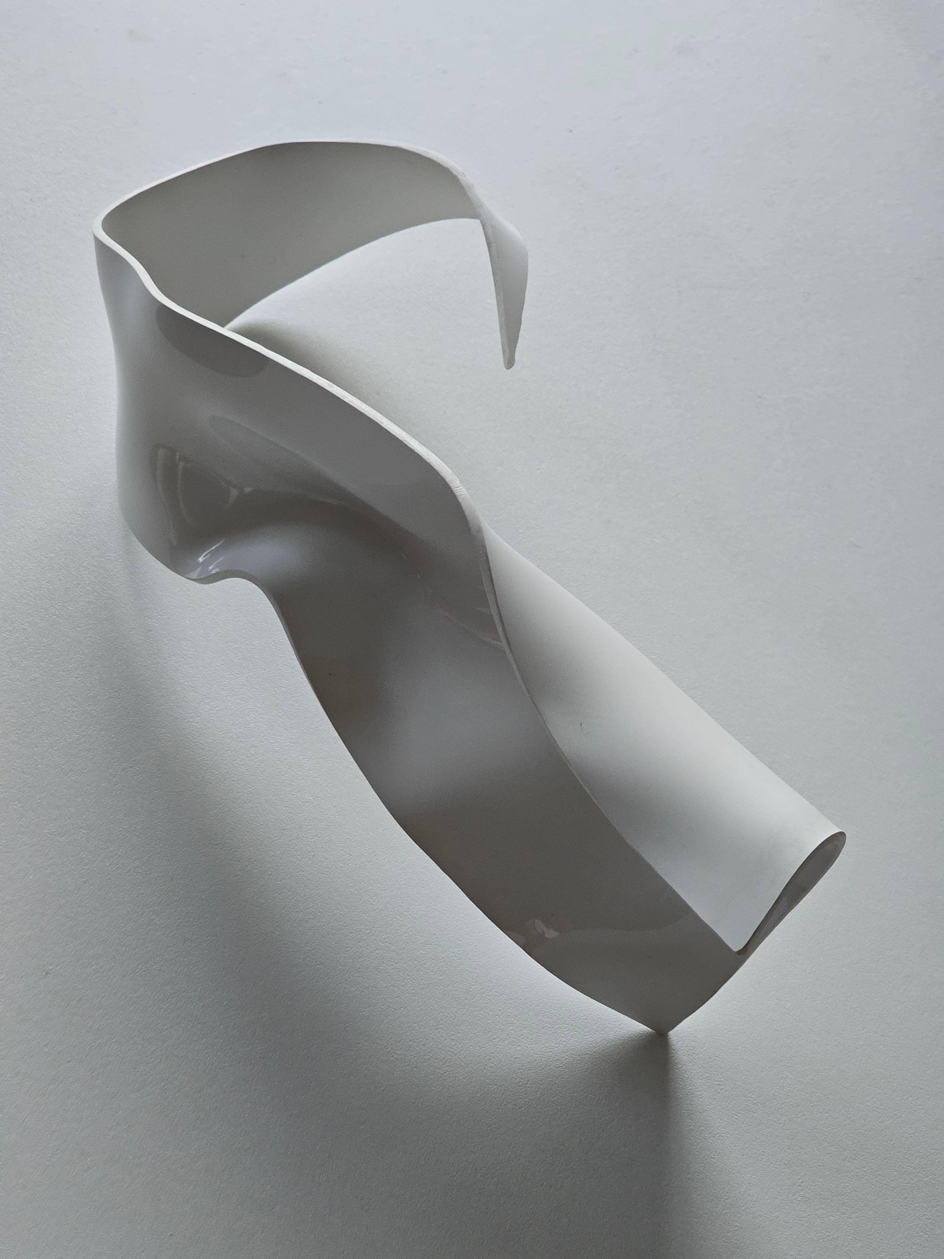 da uomo o donna Alina Alamorean White Sculptural Contemporary Statement Set Collare Altuglass in vendita