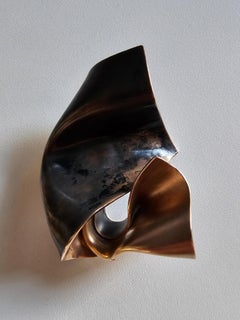 Alina Alamorean Big Wind Sculptural Contemporary Statement Ring Black Bronze