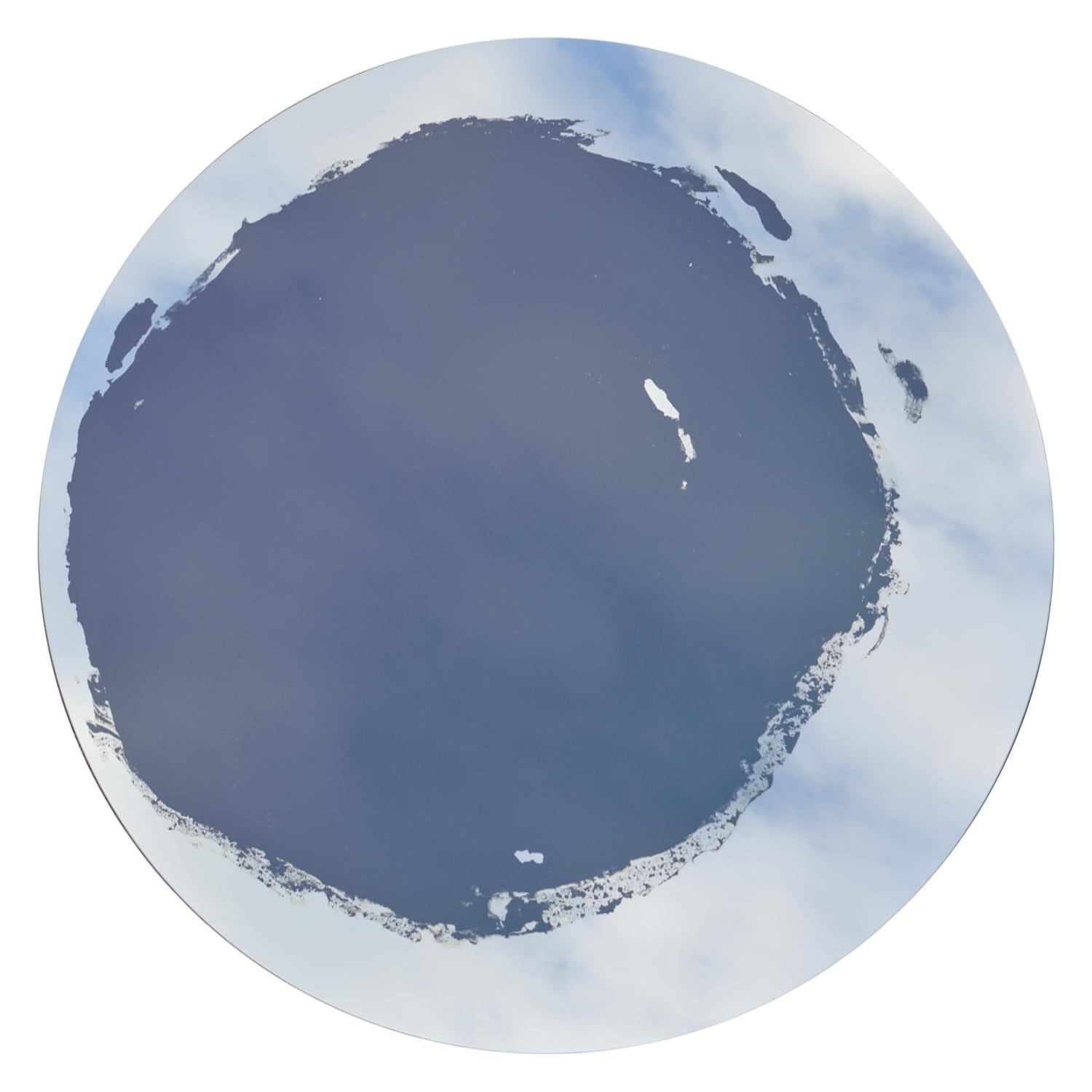 "Heart Like the Moon, " Circular Fine Art Mirror