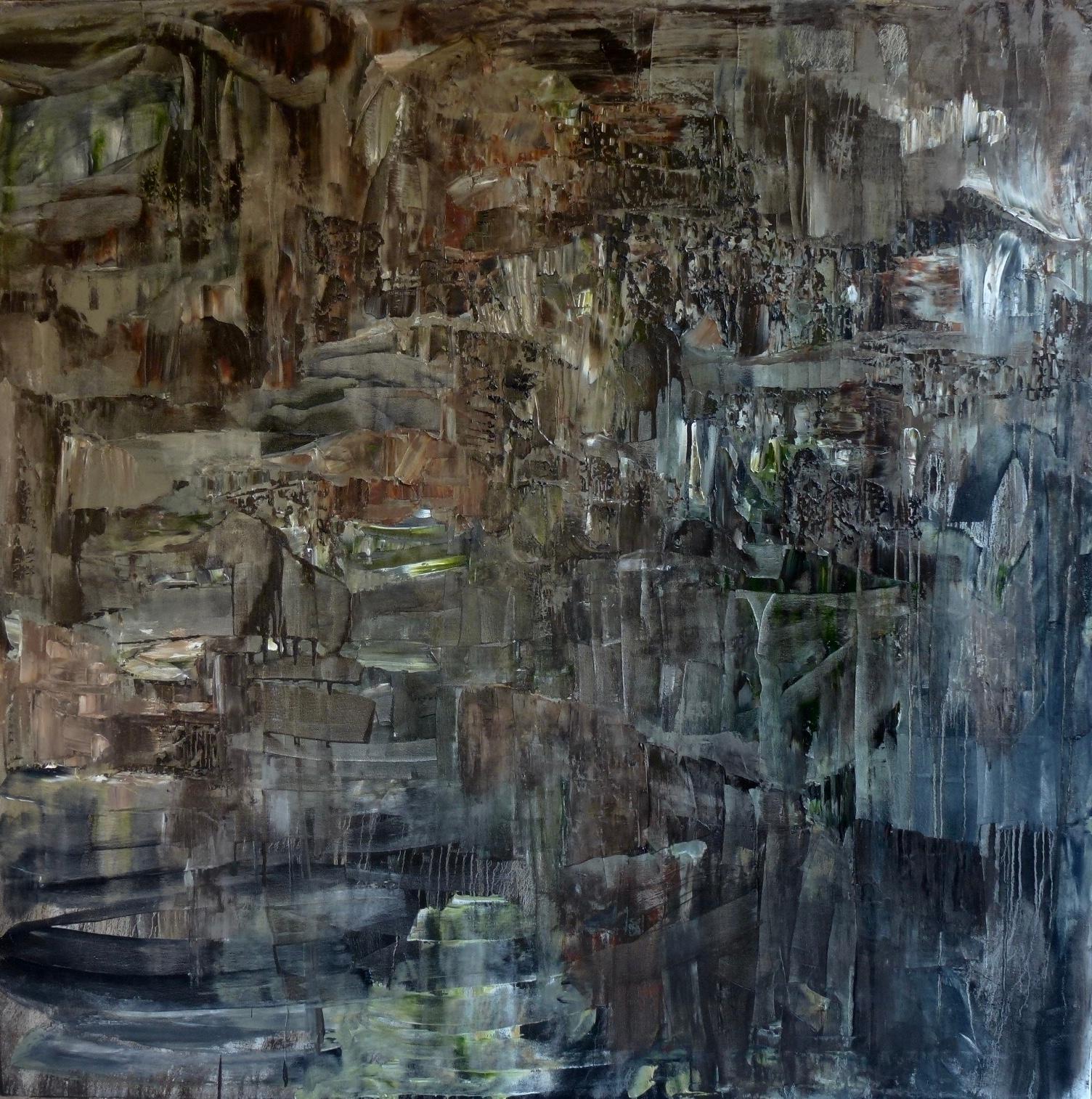 Alina Cociere Abstract Painting – Artikel #18 aus der Serie "Mystère de la Caverne de Platon"