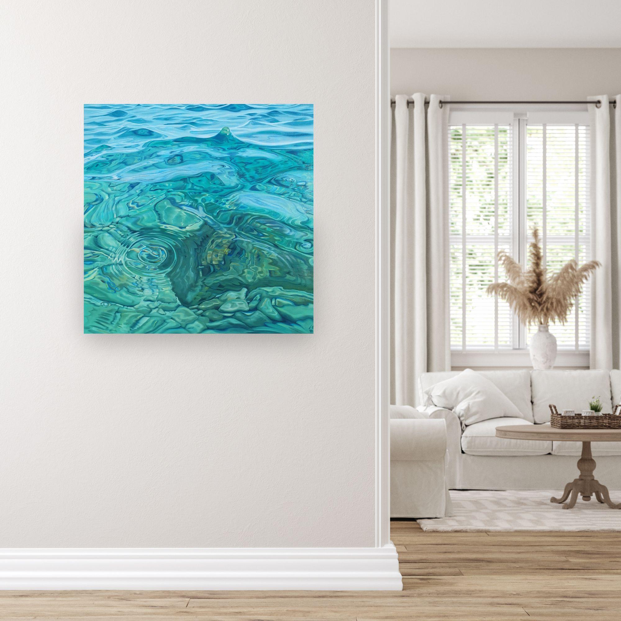 Esta excepcional obra de arte está actualmente expuesta y a la venta en la Galería de Arte Contemporáneo Signet y en Internet.

Aguas Cristalinas
